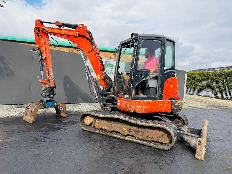 KUBOTA KX057-4 EXCAVATOR*C/W SELECTOR GRAB*YEAR 2018*VIDEO*