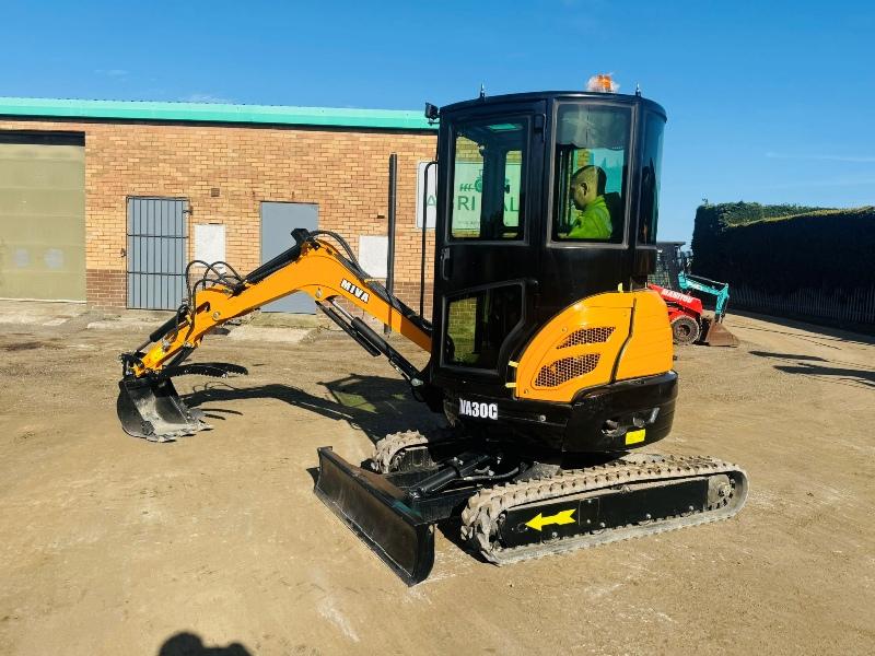 *NEW*MIVA 30C MINI EXCAVATOR*C/W BUCKET*YEAR 2025*VIDEO*