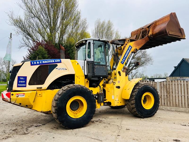 NEW HOLLAND W270B 4WD LOADING SHOVEL C/W LOAD MASTER 8000IX *VIDEO*