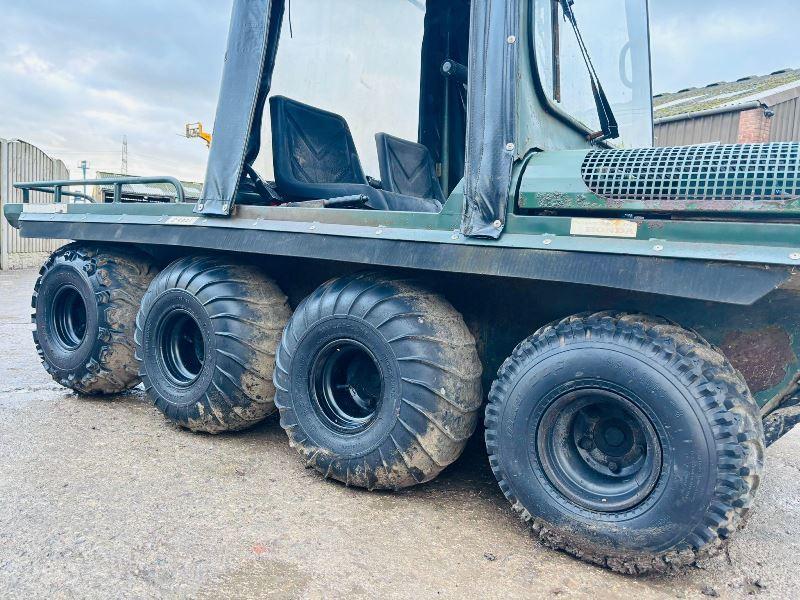 HILLCAT 8WD UTLITY VEHICLE C/W EASY SHEET CANOPY 