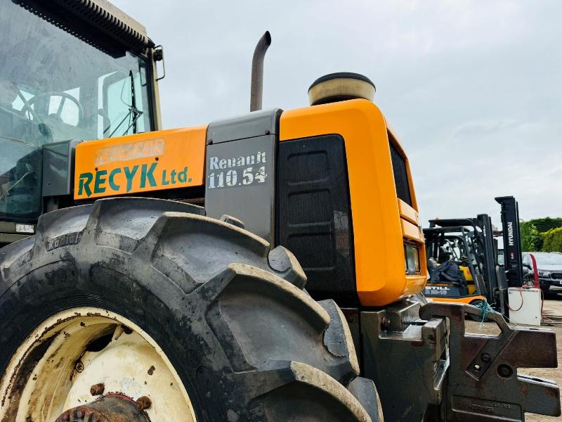 RENAULT 4WD 110.54 TRACTOR*C/W REAR PTO*VIDEO*