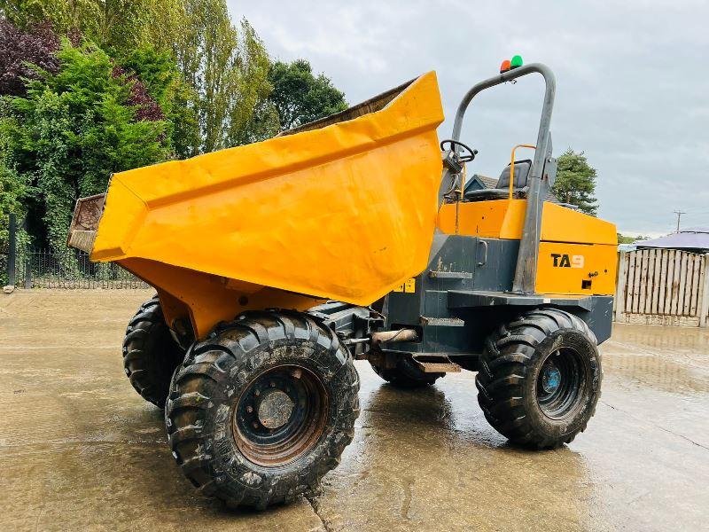 TEREX TA9 4WD DUMPER *YEAR 2014 , 3074 HOURS* C/W ROLE BAR *VIDEO*