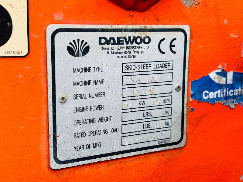 DEAWOO DSL602 SKIDSTEER *ON SOLID TYRES* C/W BUCKET *VIDEO*