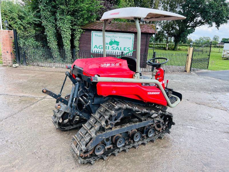 YANMAR AC18 TRACKED TRACTOR C/W REAR LINKAGE *VIDEO*