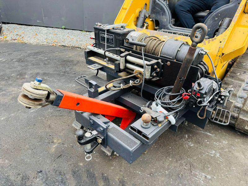PIERCE WINCH TO SUIT SKIDSTEER*C/W 2 REMOTES*VIDEO*