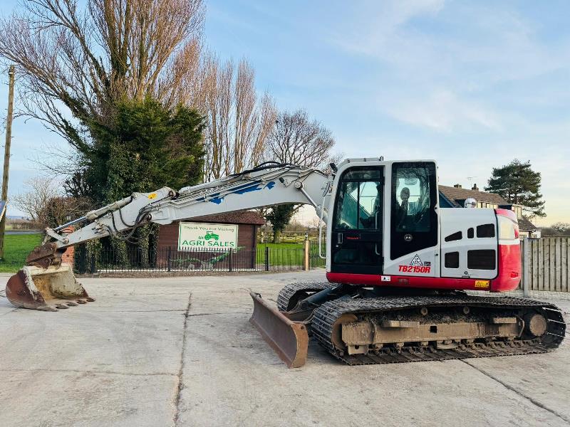 TAKEUCHI TB2150R EXCAVATOR *YEAR 2018, 5851 HOURS* C/W PIPPED FOR GRAB *VIDEO*