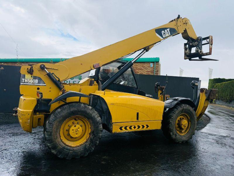 CATERPILLAR TH560B TELEHANDLER*C/W SWAY & JACK LEGS*VIDEO*