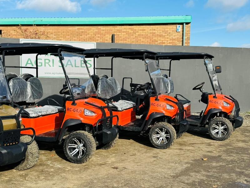 *NEW UNUSED**RACCOON RC-G4.0 ELECTRIC GOLF CART*CHOICE OF 4*VIDEO*