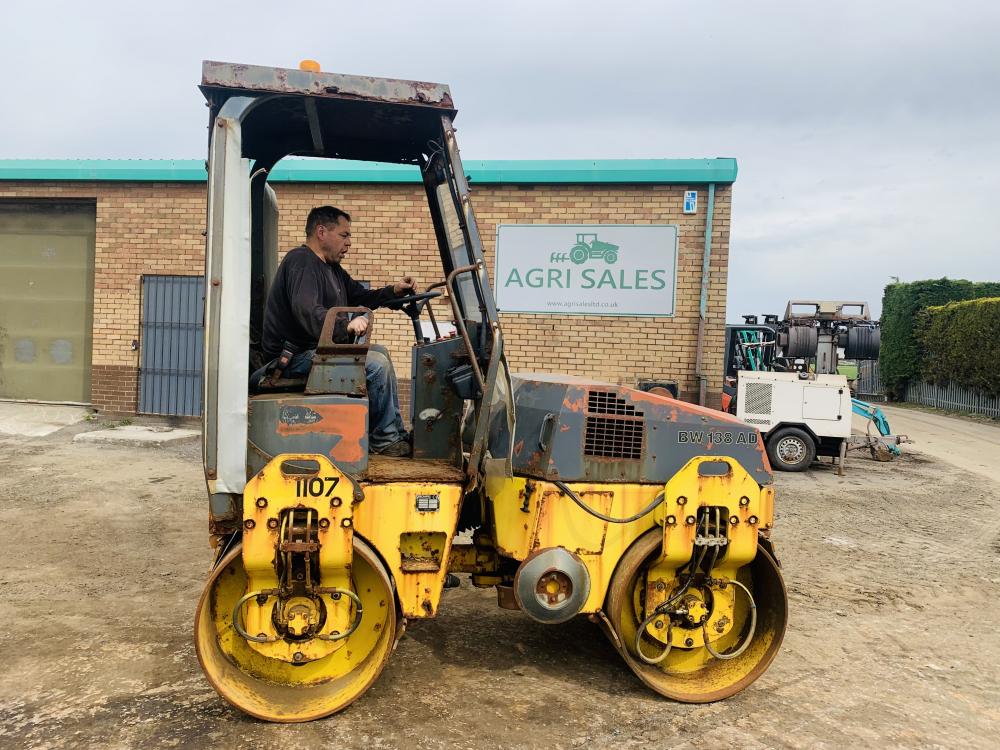BOMAG BW138AD VIBRATING DRUM ROLLER*C/W DEUTZ ENGINE*VIDEO*