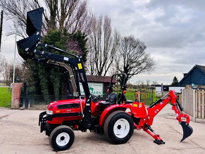  BRAND NEW SIROMER 304 4WD TRACTOR WITH LOADER & BACK ACTOR YEAR 2023 *VIDEO*