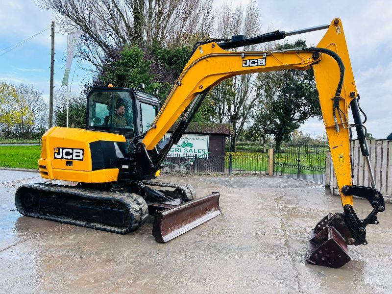 JCB 86C-1 EXCAVATOR *ZERO SWING, YEAR 2015* C/W QUICK HITCH *VIDEO*