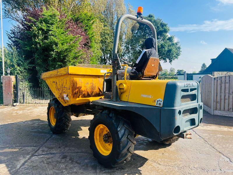 AUSA D600AP 4WD DUMPER * 1829 HOURS * C/W ROLE BAR & KUBOTA ENGINE 