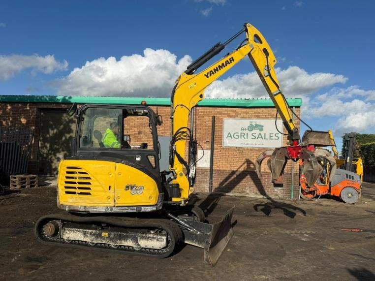 YANMAR SV60-A EXCAVATOR*YEAR 2019*C/W SCRAP GRAB*VIDEO*