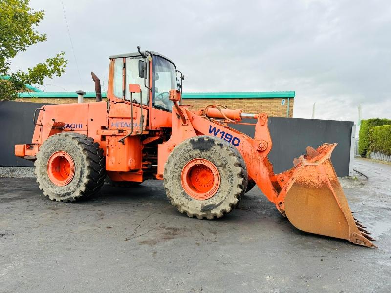 FIAT HITACHI W190 WHEELED LOADER*C/W BUCKET*VIDEO*