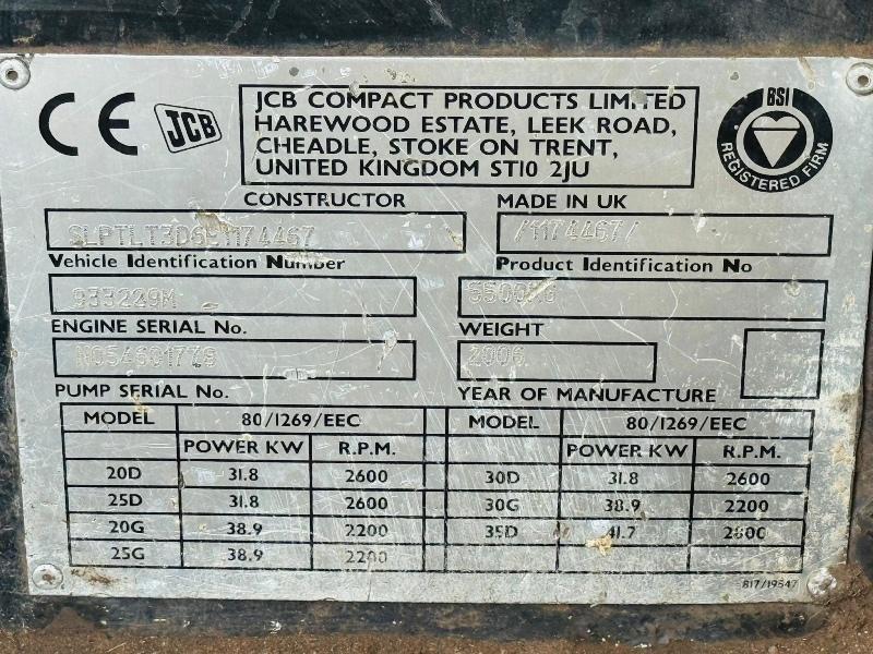 JCB 35D 4WD TELETRUK*C/W SIDESHIFT*VIDEO*