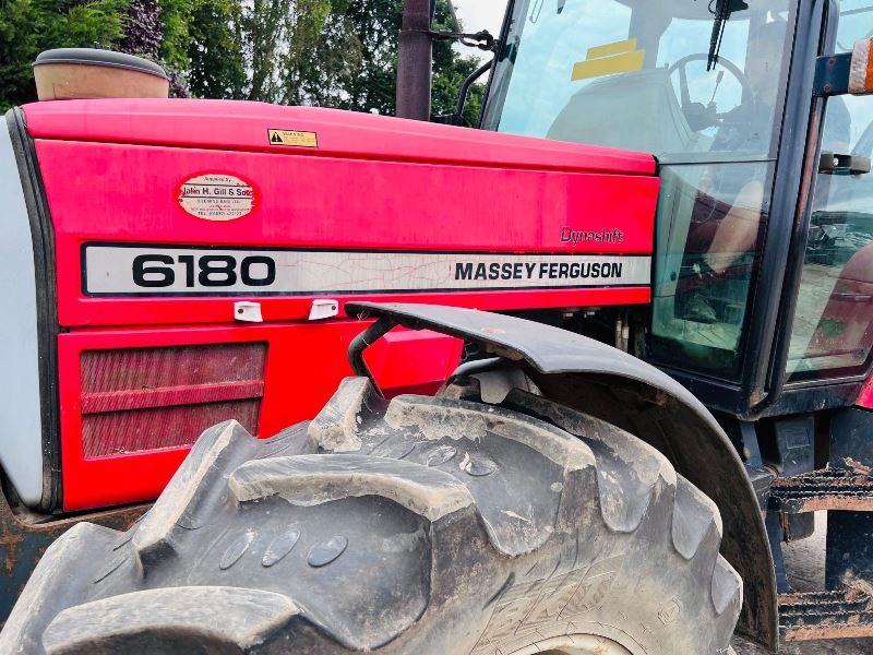 MASSEY FERGUSON 6180 4WD TRACTOR *5576 HOURS* C/W FRONT LINKAGE*VIDEO*