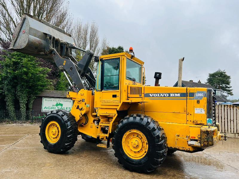  VOLVO L90C 4WD LOADING SHOVEL C/W BUCKET *VIDEO*