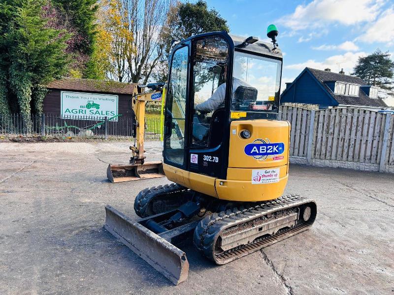 CATERPILLAR 302.7 TRACKED EXCAVATOR *YEAR 2014* C/W QUICK HITCH *VIDEO*