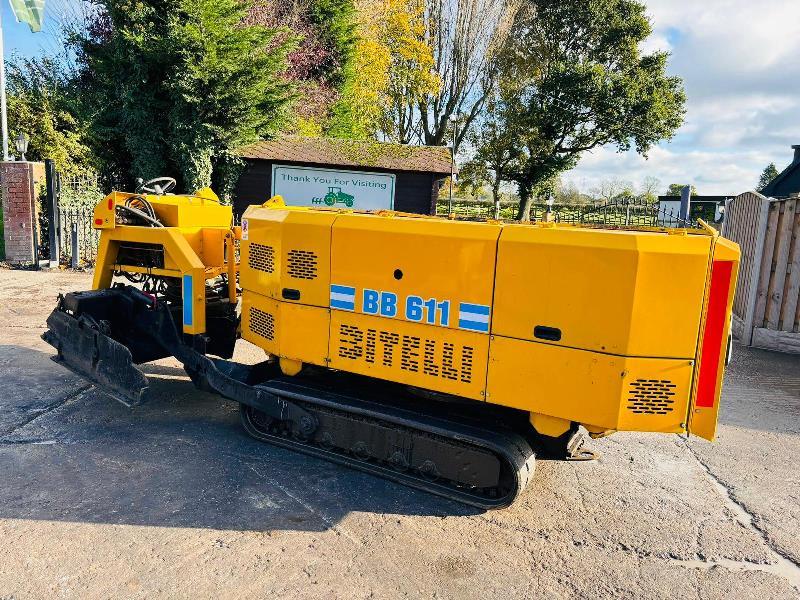 BITELLI BB611 TRACKED ASHPELT PAVER C/W 360 DEGREE SLEW HOPPER *VIDEO*