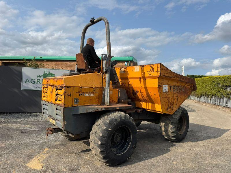 TEREX PT9000 9 TONNE STRAIGHT TIP DUMPER*C/W ROLL BAR*VIDEO*