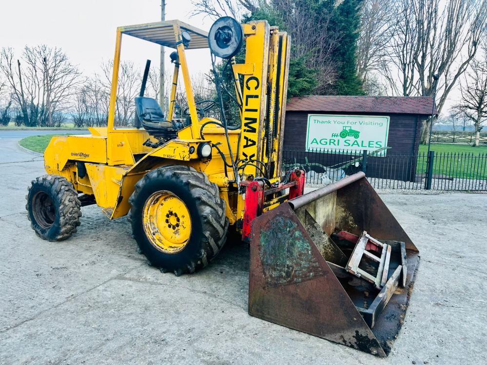 COVENTRY CLIMAX ROUGH TERRIAN DIESEL FORK LIFT C/W PALLET TINES 