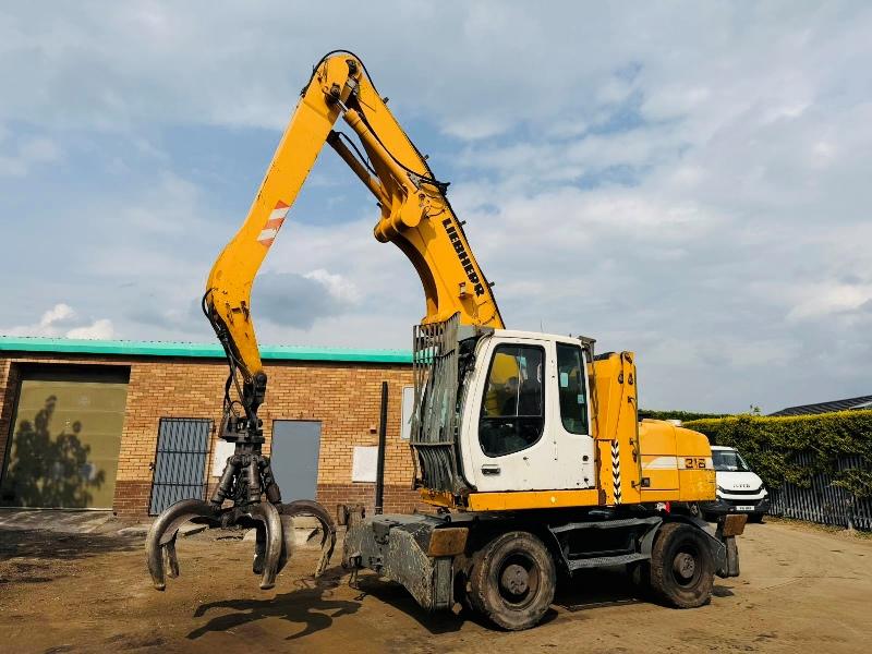 LIEBHERR 316 HRC SCRAP HANDLER*C/W ROTATING SCRAP GRAB*VIDEO*