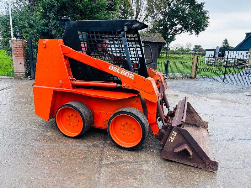 DEAWOO DSL602 SKIDSTEER *ON SOLID TYRES* C/W BUCKET *VIDEO*
