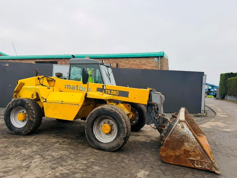 MATBRO TS280 TELEHANDLER*C/W BUCKET*VIDEO*
