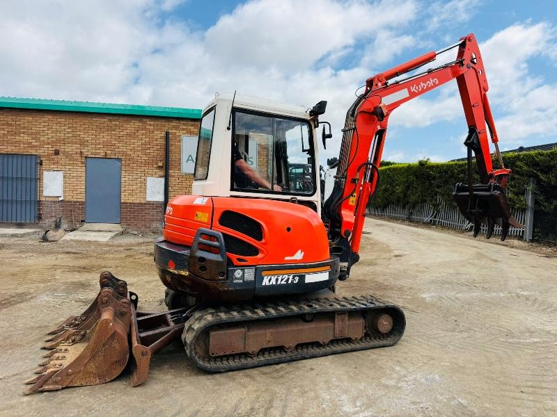 KUBOTA KX121-3 EXCAVATOR*C/W GRAPPLE*3141 HOURS*VIDEO*