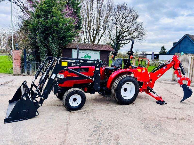  BRAND NEW SIROMER 304 4WD TRACTOR WITH LOADER & BACK ACTOR YEAR 2023 *VIDEO*