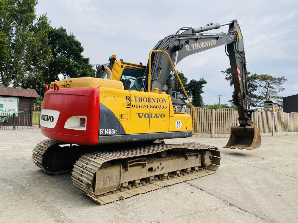 VOLVO EC140BLC TRACKED EXCAVATOR C/W QUICK HITCH & BUCKET * VIDEO * 