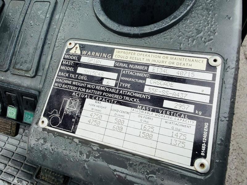 CATERPILLAR GP18N CONTAINER SPEC FORKLIFT*C/W PALLET TINES*VIDEO*