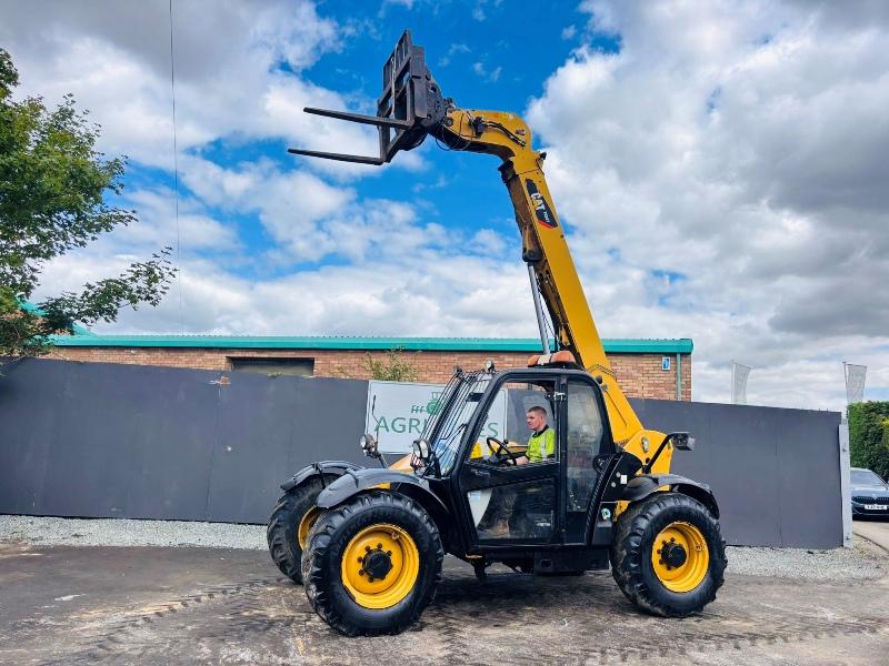 CATERPILLAR TH337 4WD TELEHANDLER*C/W PALLET TINES*YEAR 2012*VIDEO*