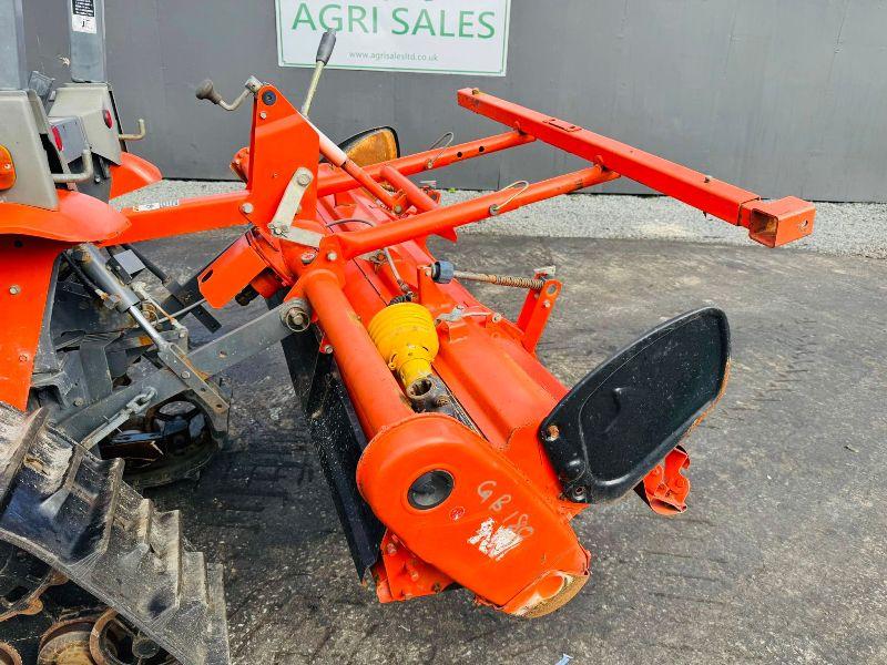 KUBOTA GB180 HALF TRACK COMPACT TRACTOR*C/W ROTOVATOR*VIDEO*