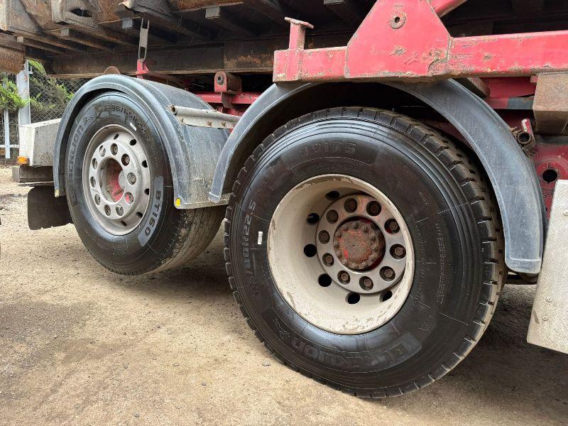 VOLVO FE320 HOOK LOADER LORRY*C/W PALFINGER CRANE*VIDEO*
