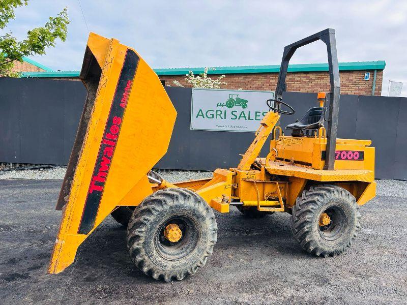 THWAITES 7000 3 TONNE STRAIGHT TIP DUMPER*VIDEO*