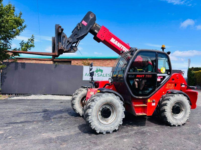 MANITOU MHT780 TELEHANDLER*C/W TINES*YEAR 2015* 5925 HOURS*VIDEO*