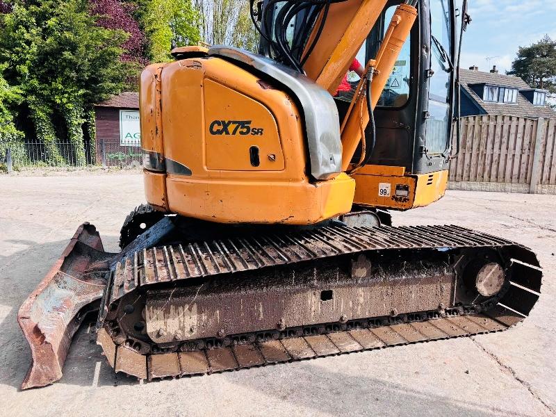 case-cx75sr-excavator-zero-swing-c-w-quick-hitch-bucket