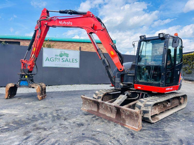 KUBOTA KX080-4A2 EXCAVATOR* YEAR 2021*C/W SELECTOR GRAB*VIDEO*