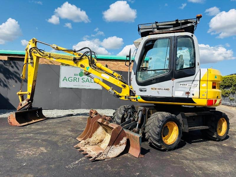 NEW HOLLAND MH2.6 RUBBER DUCK*C/W BUCKET & QUICK HITCH*5945 HOURS*VIDEO*