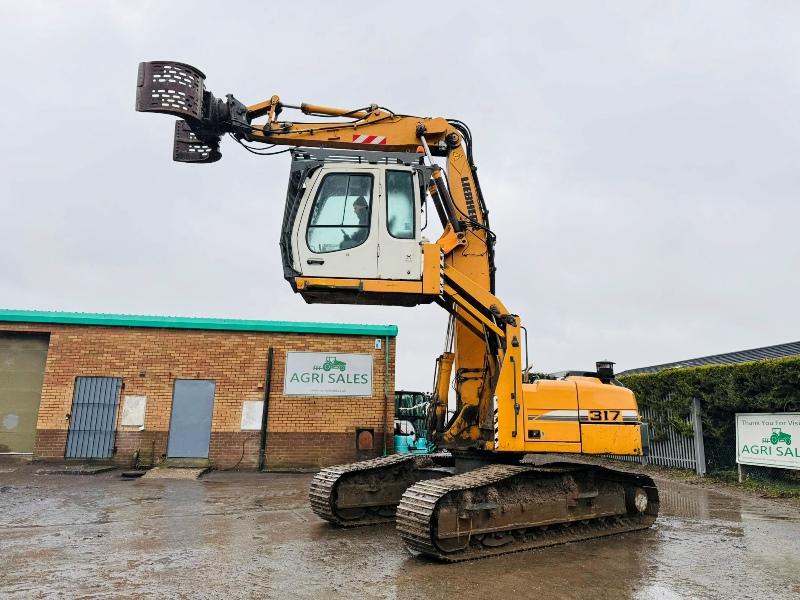 LIEBHERR 317 HRC EXCAVATOR*C/W ROTATING SELECTOR GRAB*YEAR 2010*VIDEO*