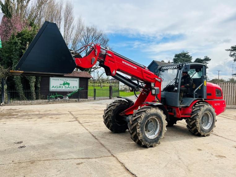 WEIDEMAN 3070CX 4WD TELEHANDLER *YEAR 2011* C/W BUCKET *VIDEO*