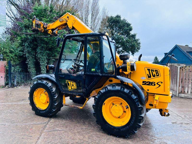 JCB 526S 4WD TELEHANDLER *AG-SPEC* C/W JOYSTICK CONTROL & PALLET TINES *VIDEO*