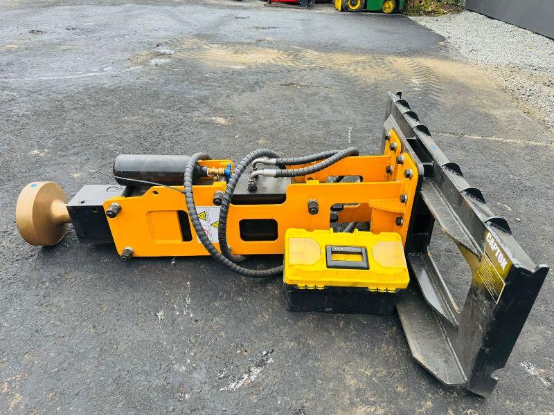 NEW*2025*CAPTOK CK-D680 HYDRAULIC POST KNOCKER TO SUIT SKIDSTEER*VIDEO*