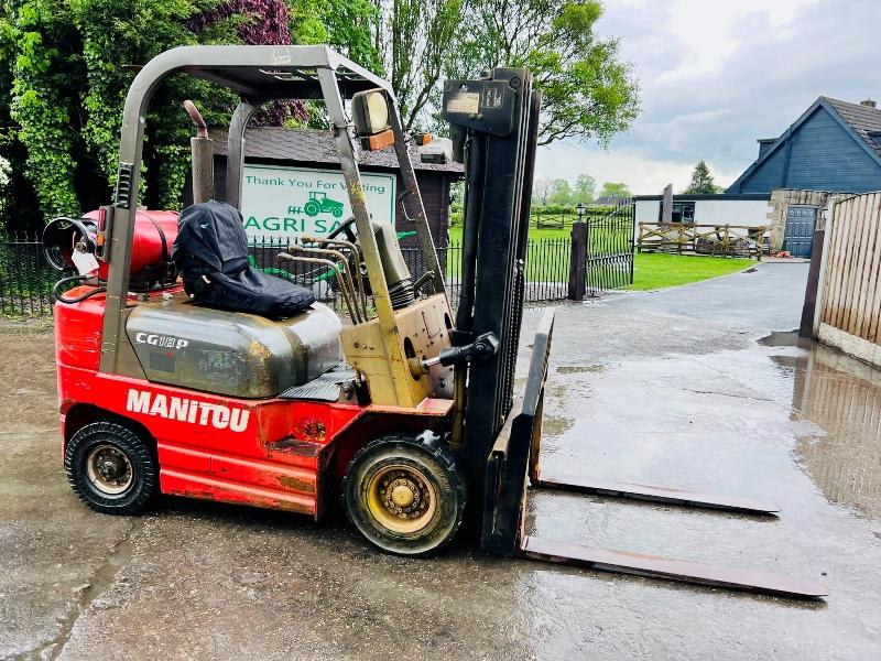 MANITOU CG18P DIESEL FORKLIFT *CONTAINER SPEC* C/W SIDE SHIFT *VIDEO*