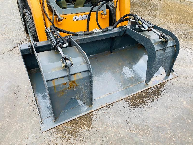 CASE SR150 SKID STEER C/W GRAPPLE BUCKET