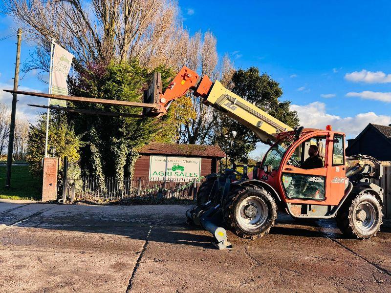 JLG 4013 4WD TELEHANDLER *YEAR 2008, 6264 HOURS* C/W LONG PALLET TINES *VIDEO*