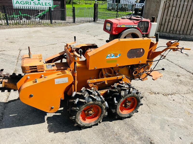 KAWABE TFC250WL DIESEL PEDESTRIAN WALK BEHIND TRENCHER 