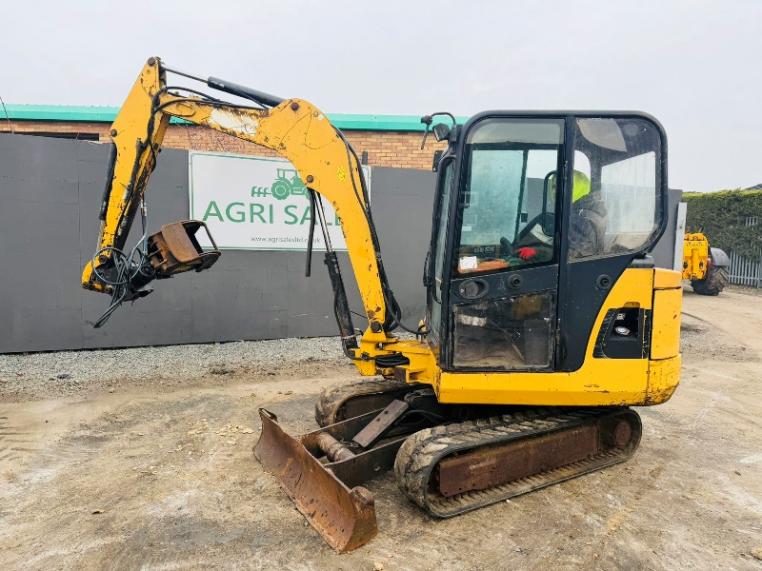 CATERPILLAR 302.5C EXCAVATOR*C/W LOG GRAB*YEAR 2008*VIDEO*