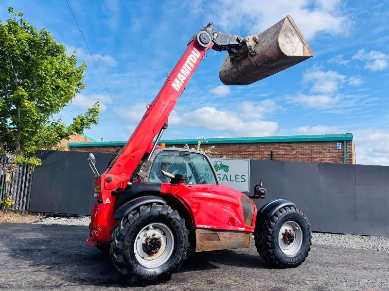 MANITOU MLT741 120 PS TELEHANDLER* AG SPEC *C/W BUCKET*YEAR 2016*VIDEO*